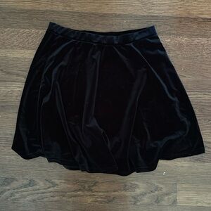Flowy Velvet Mini Skirt